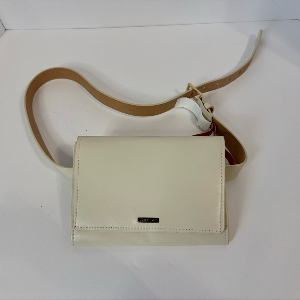 Calvin Klein Cream Crossbody Bag